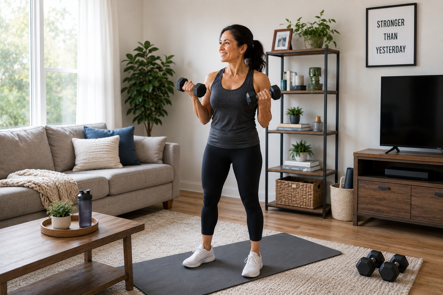 Home personal training session